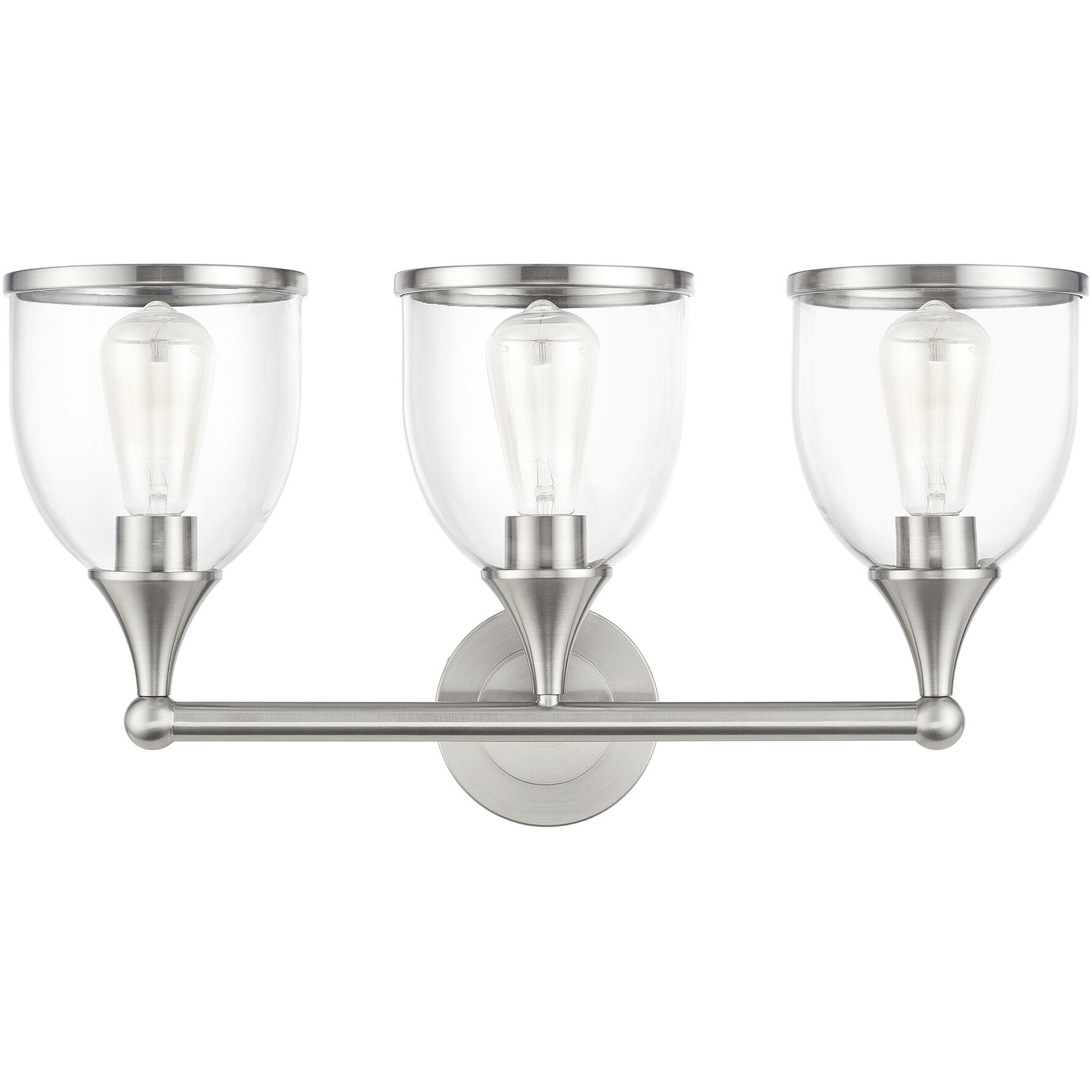 Ashridge 3 Light 24 inch Brushed Nickel Vanity Wall Sconce Wall Light