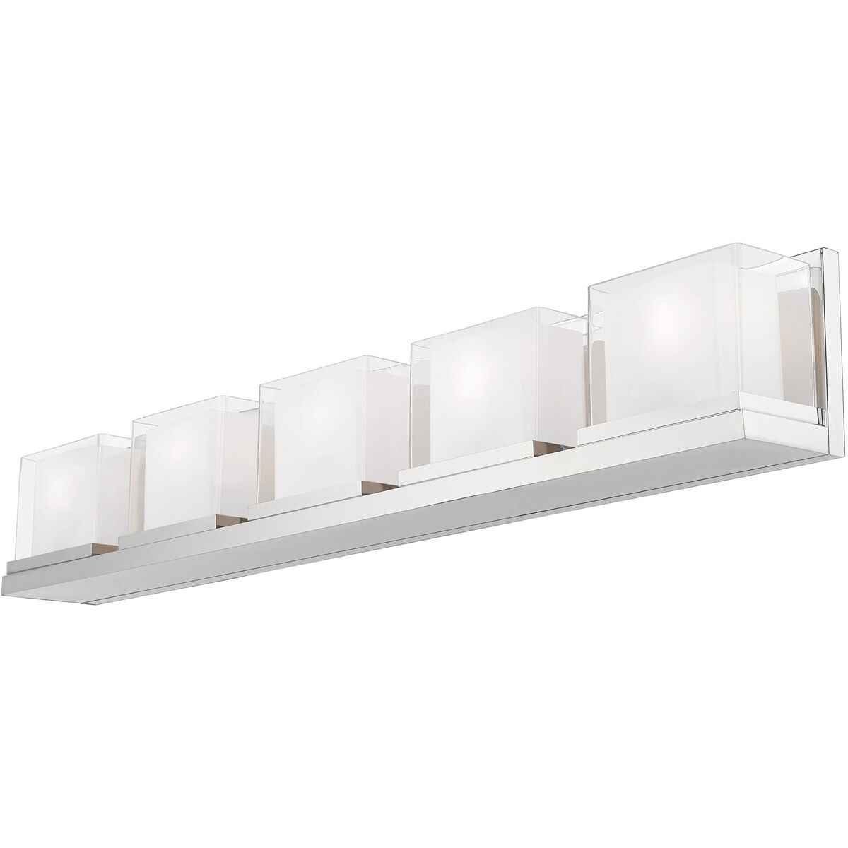 Duval 5 Light 42 inch Polished Chrome Bath Vanity Wall Light