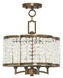 Grammercy 4 Light 14 inch Hand Painted Palacial Bronze Convertible Mini Chandelier/Ceiling Mount Ceiling Light