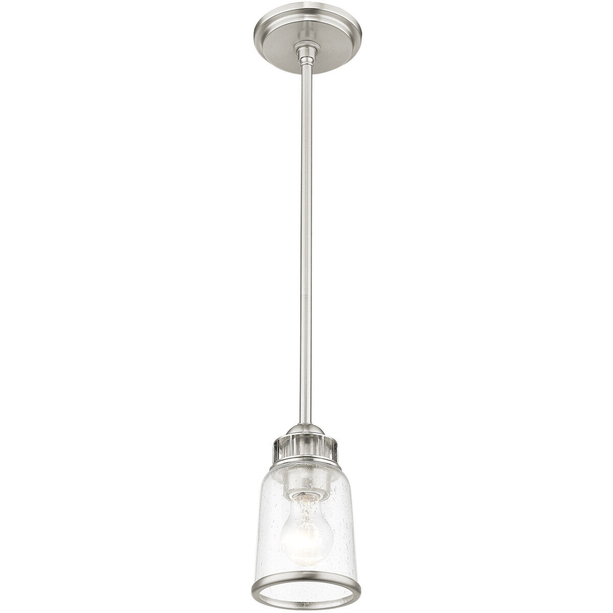 Lawrenceville 1 Light 5 inch Brushed Nickel Mini Pendant Ceiling Light