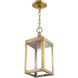 Nyack 1 Light 6 inch Antique Brass Outdoor Pendant Lantern