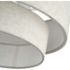 Manorwood 3 Light 18 inch English Bronze Large Semi-Flush Ceiling Light, Large