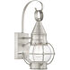 Newburyport 1 Light 14 inch Brushed Nickel Outdoor Wall Lantern