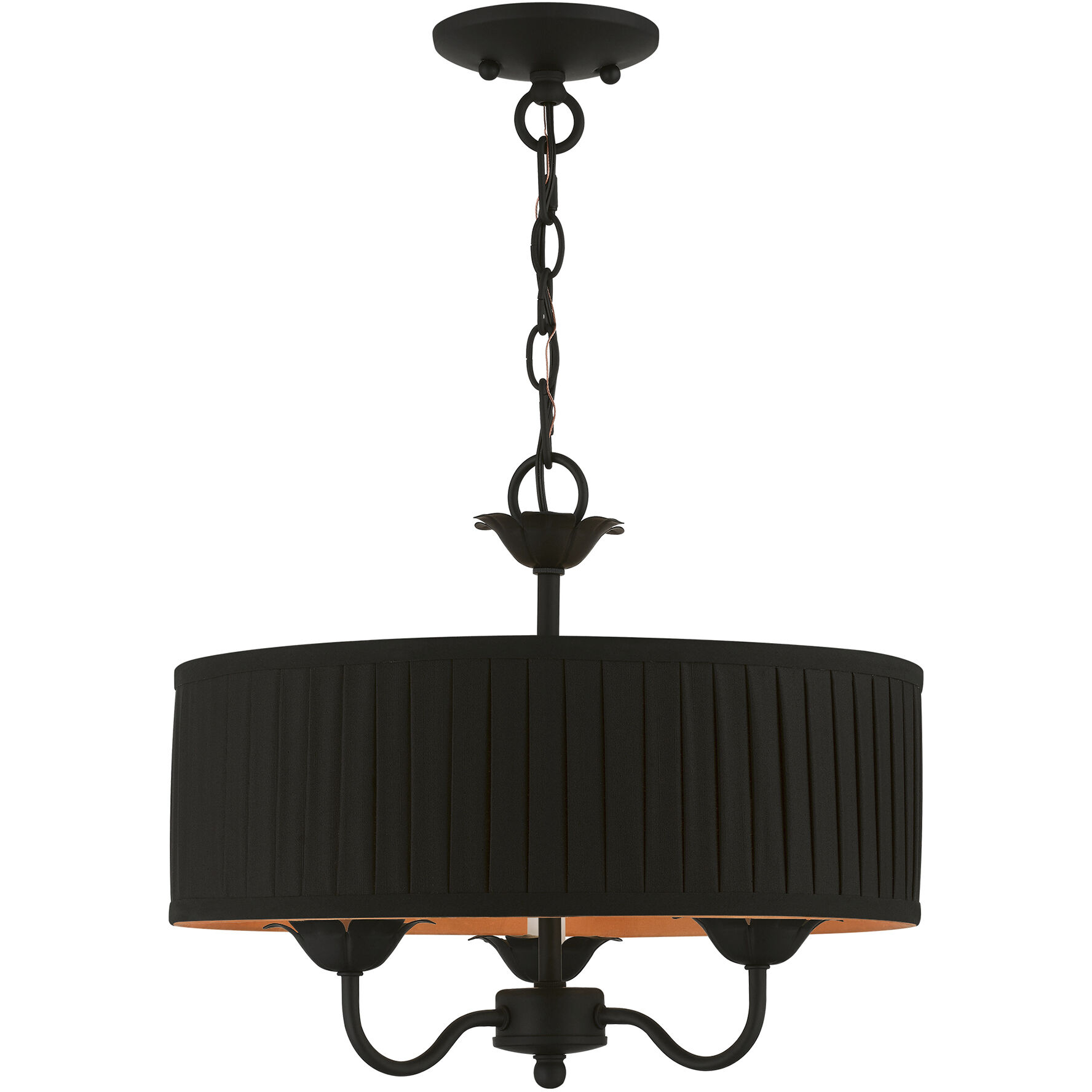 Harrington 3 Light 16 inch Black Pendant Chandelier Ceiling Light