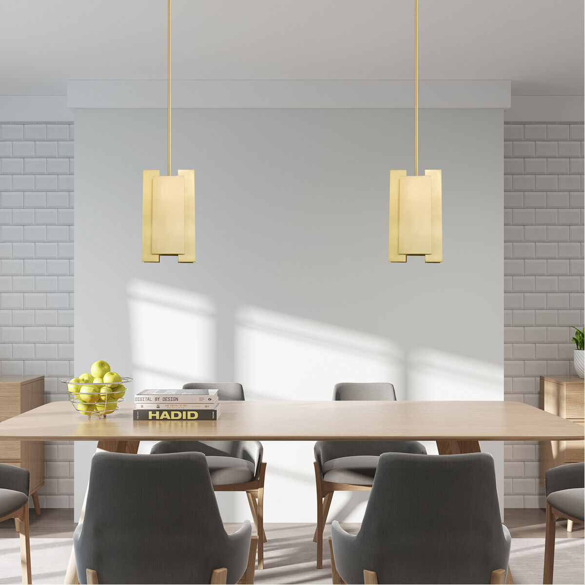Varick 1 Light 7 inch Satin Brass Mini Pendant Ceiling Light