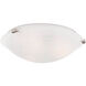 Oasis 3 Light 17 inch Brushed Nickel Semi-Flush Mount Ceiling Light