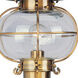 Harbor 1 Light 17 inch Flemish Brass Outdoor Post Top Lantern