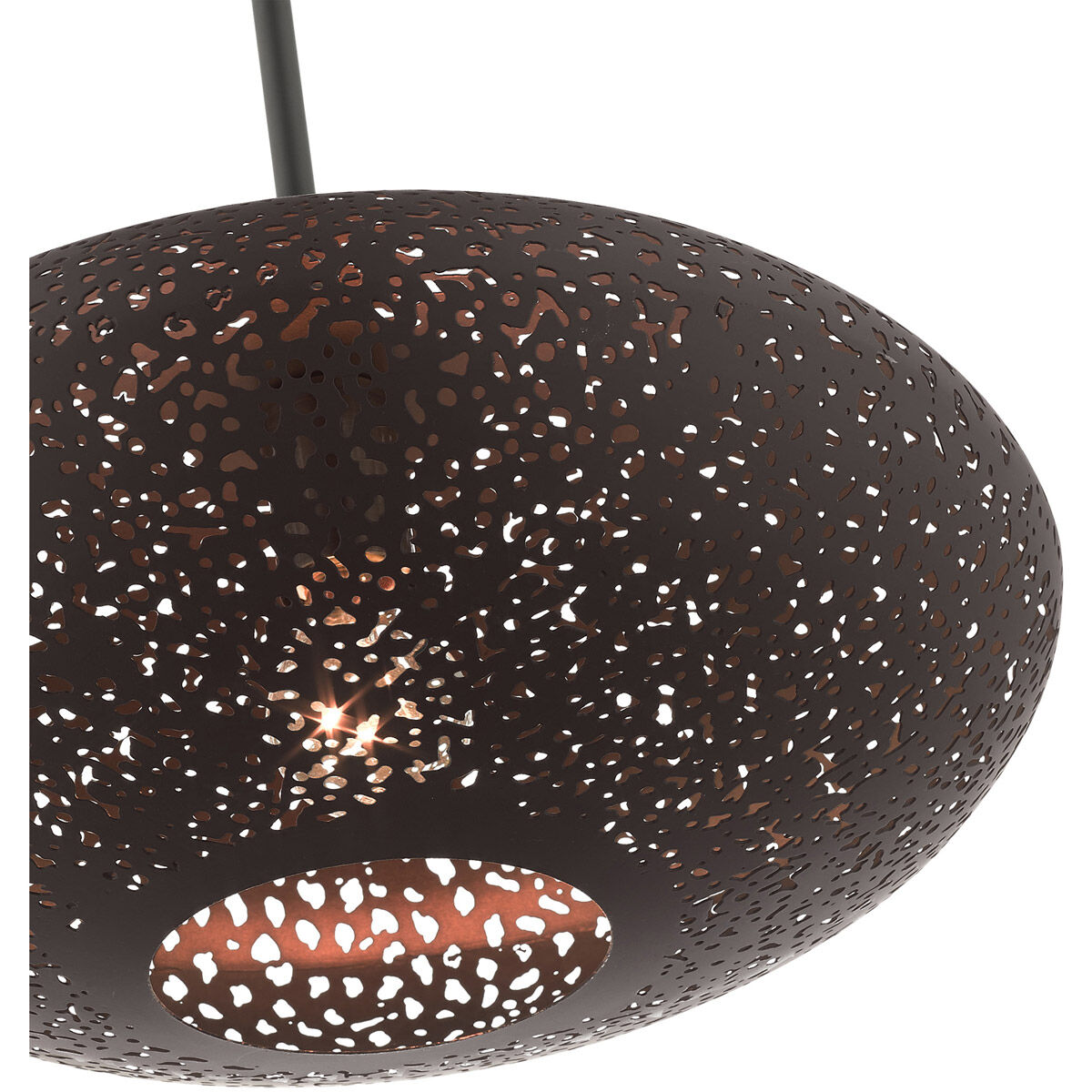 Charlton 1 Light 15.88 inch Bronze with Antique Brass Accents Pendant Ceiling Light