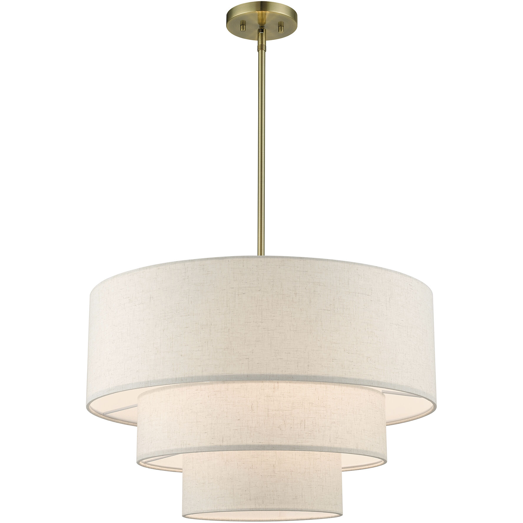 Gladstone 4 Light 23 inch Antique Brass Pendant Chandelier Ceiling Light