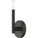 Copenhagen 1 Light 5.13 inch Black ADA Wall Sconce Wall Light, Single