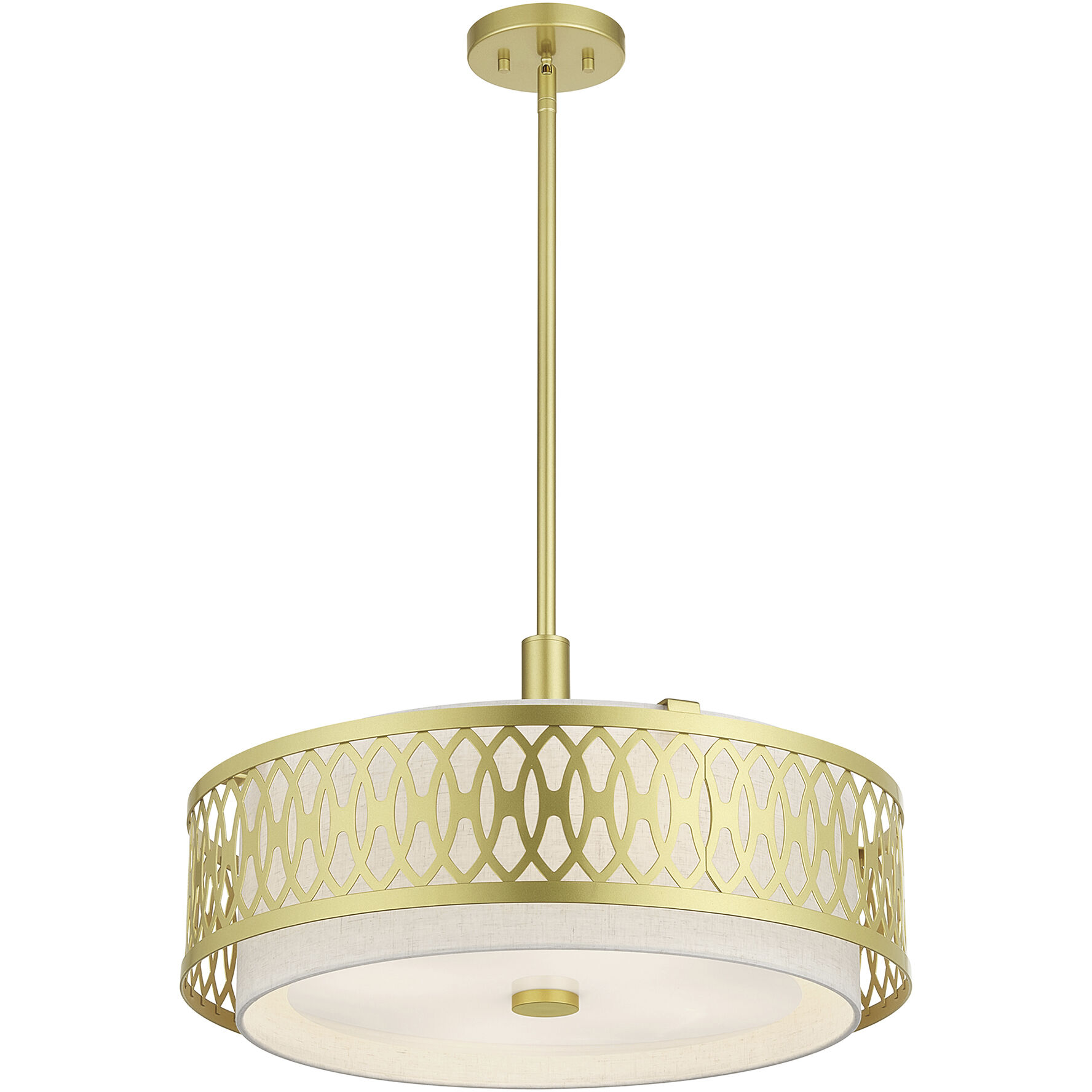 Vistaview 4 Light 21 inch Soft Gold Pendant Chandelier Ceiling Light