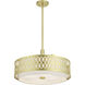 Vistaview 4 Light 21 inch Soft Gold Pendant Chandelier Ceiling Light