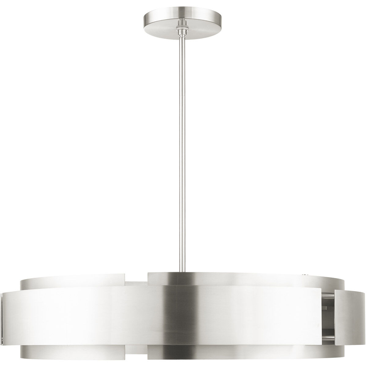 Varick 7 Light 34 inch Brushed Nickel Pendant Chandelier Ceiling Light