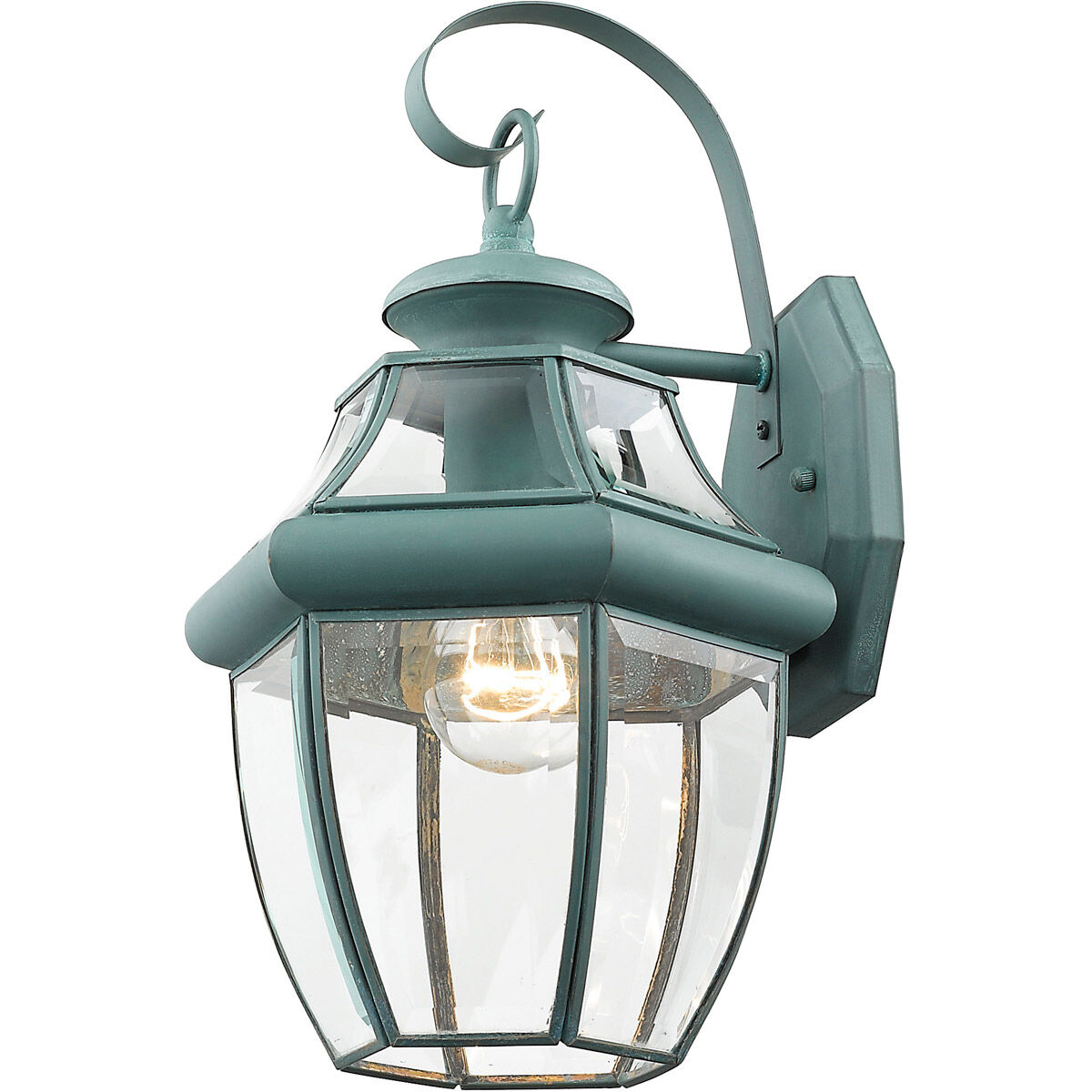 Monterey 1 Light 13 inch Verdigris Outdoor Wall Lantern