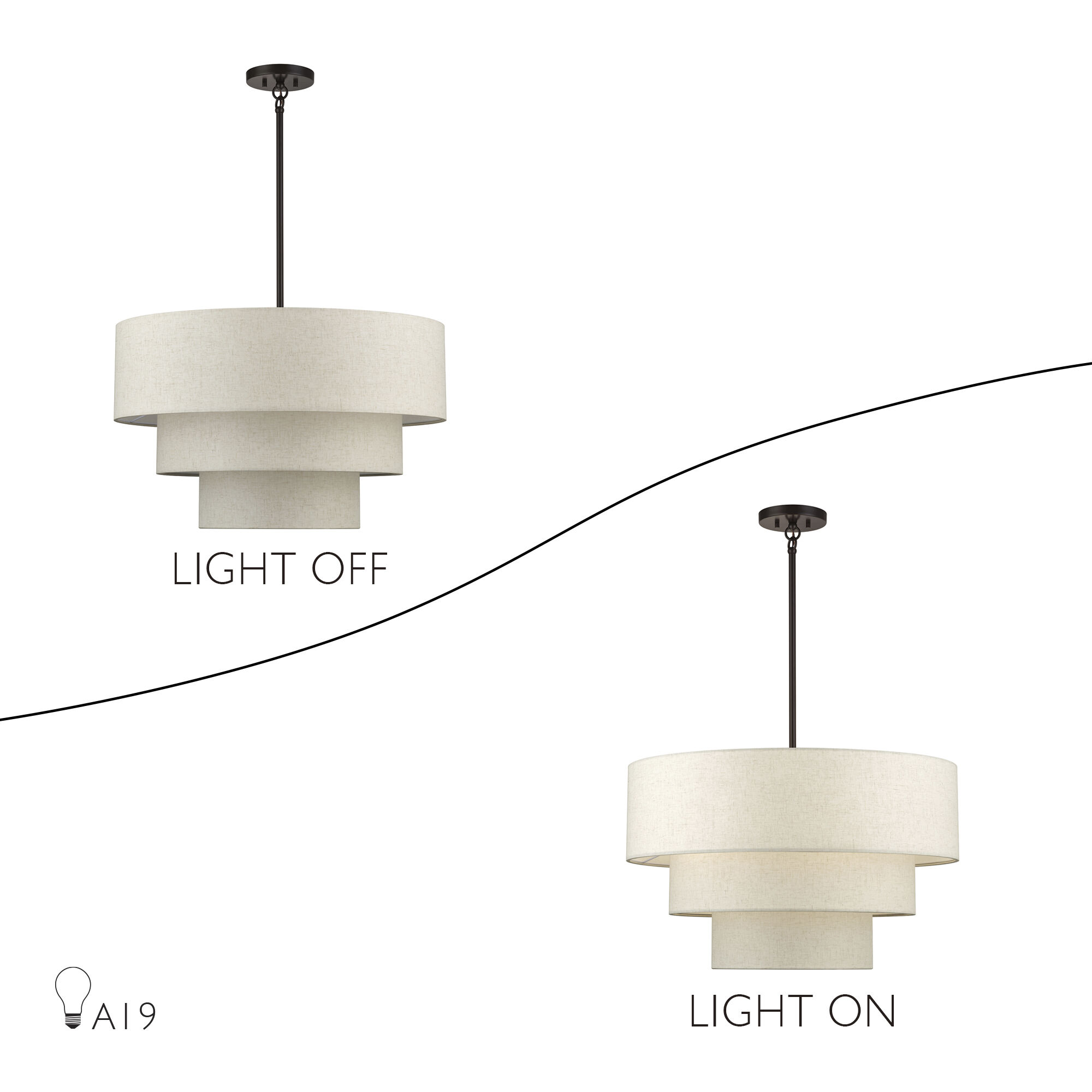 Manorwood 5 Light 28 inch English Bronze Pendant Chandelier Ceiling Light, Medium