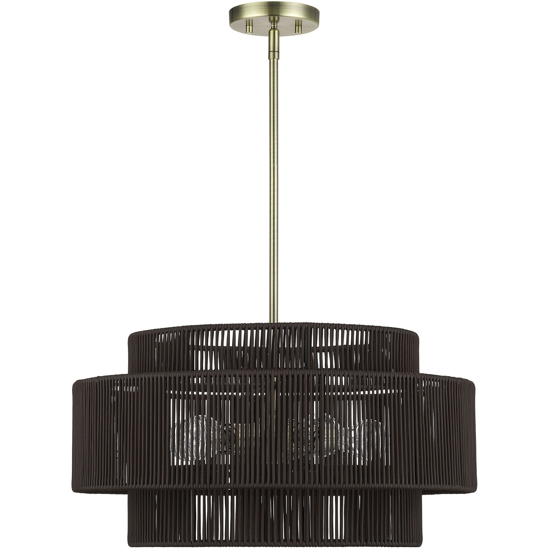 Acordia 5 Light 22 inch Antique Brass Pendant Chandelier Ceiling Light