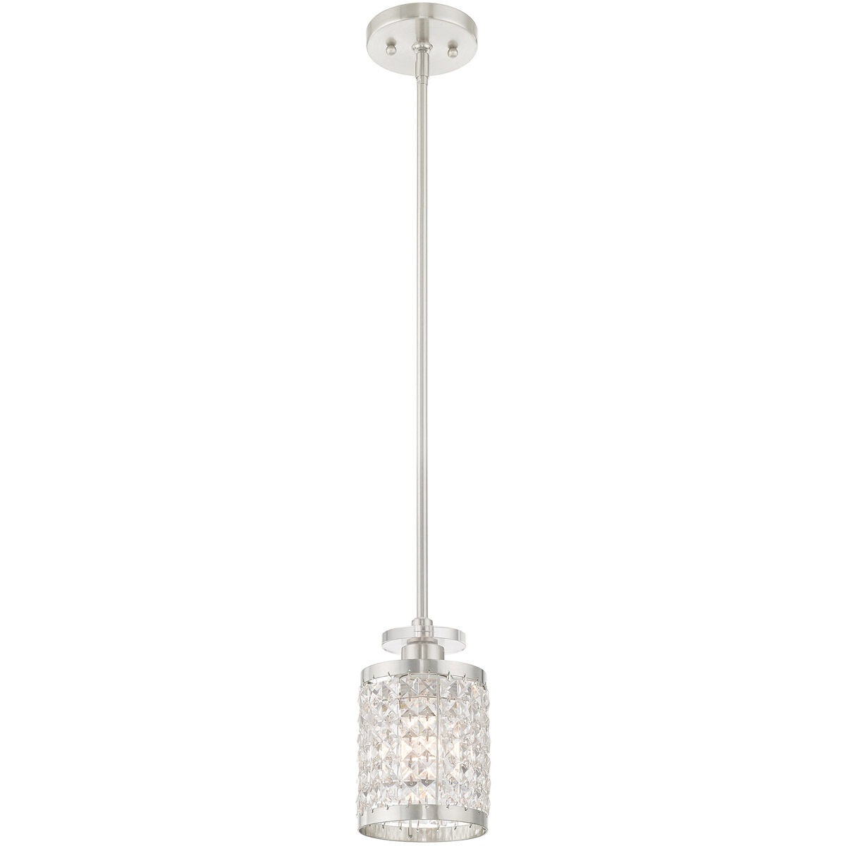 Grammercy 1 Light 5 inch Brushed Nickel Mini Pendant Ceiling Light