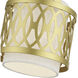 Vistaview 1 Light 7.25 inch Soft Gold Mini Pendant Ceiling Light