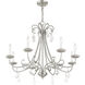 Daphne 8 Light 30 inch Brushed Nickel Chandelier Ceiling Light