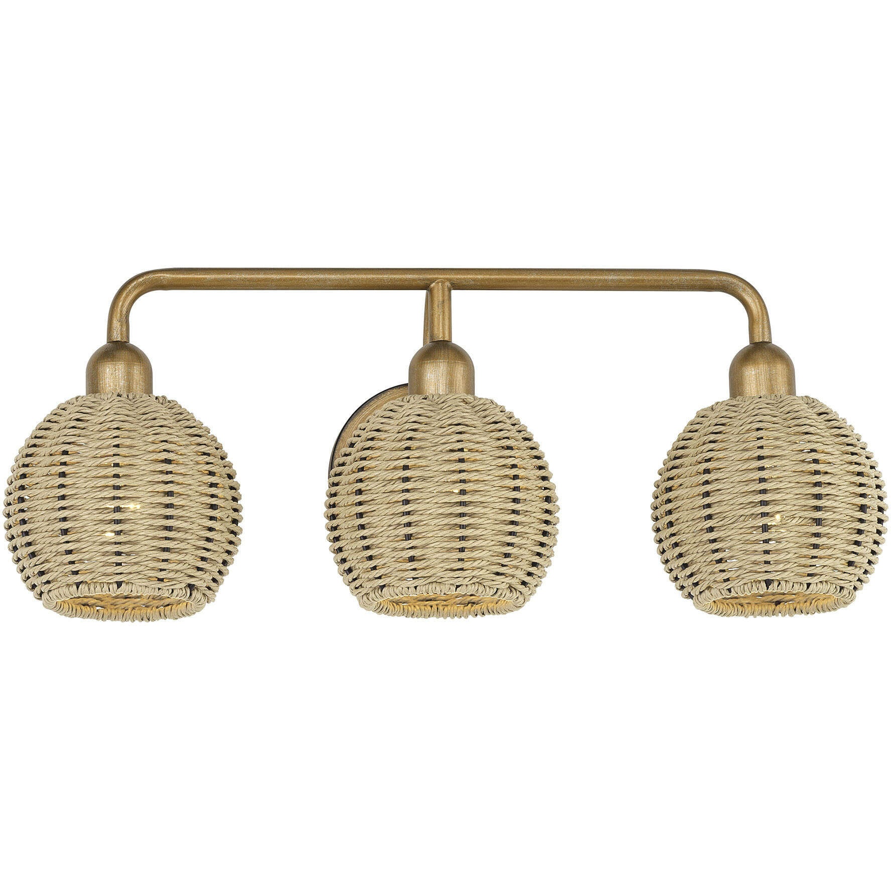 Summervine 3 Light 23.5 inch Antique Gold Leaf Vanity Wall Sconce Wall Light