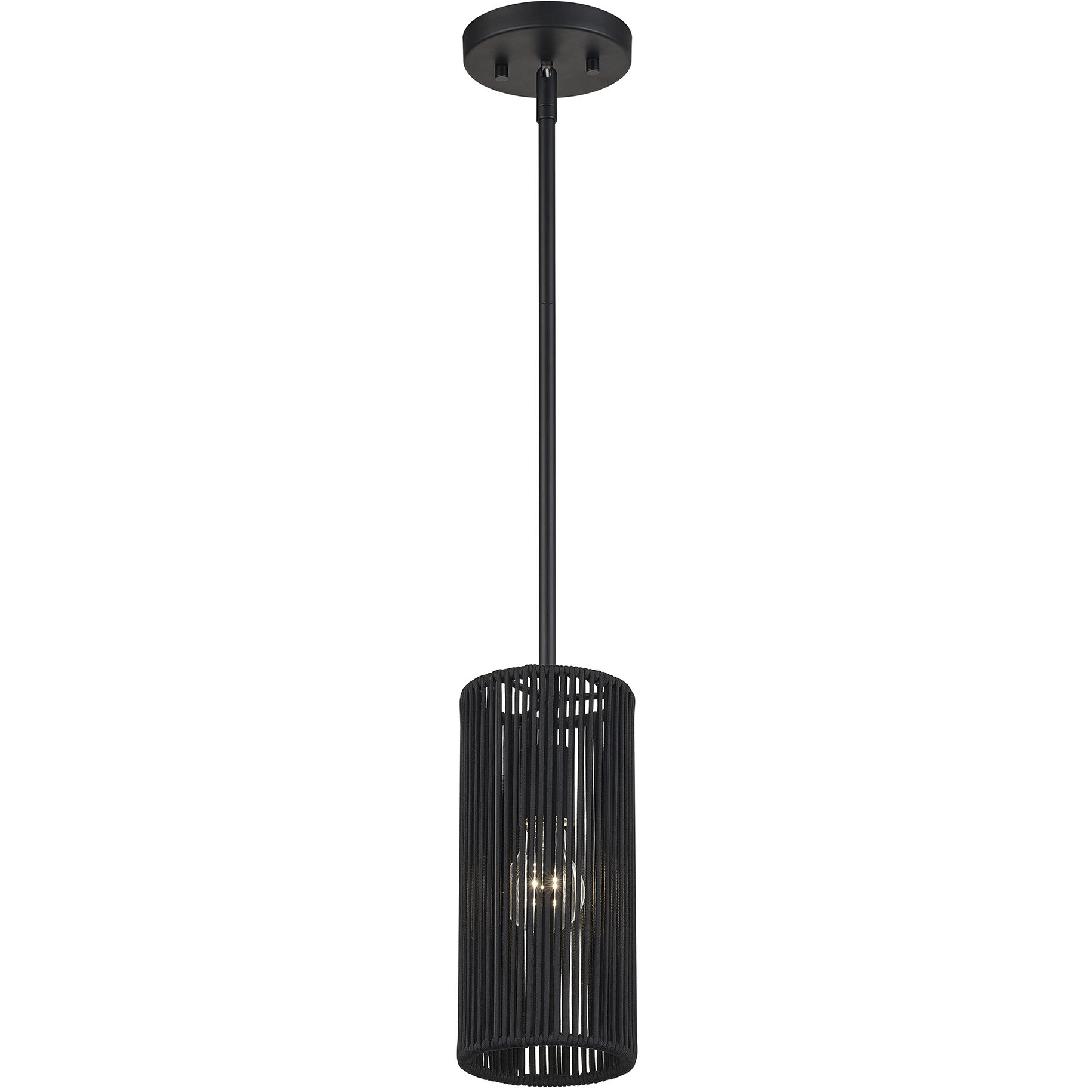 Acordia 1 Light 5.13 inch Black Mini Pendant Ceiling Light
