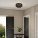 Acordia 4 Light 21 inch Antique Brass Extra Large Semi-Flush Ceiling Light, Extra Large