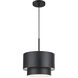 Zolana 1 Light 12 inch Black Pendant Ceiling Light