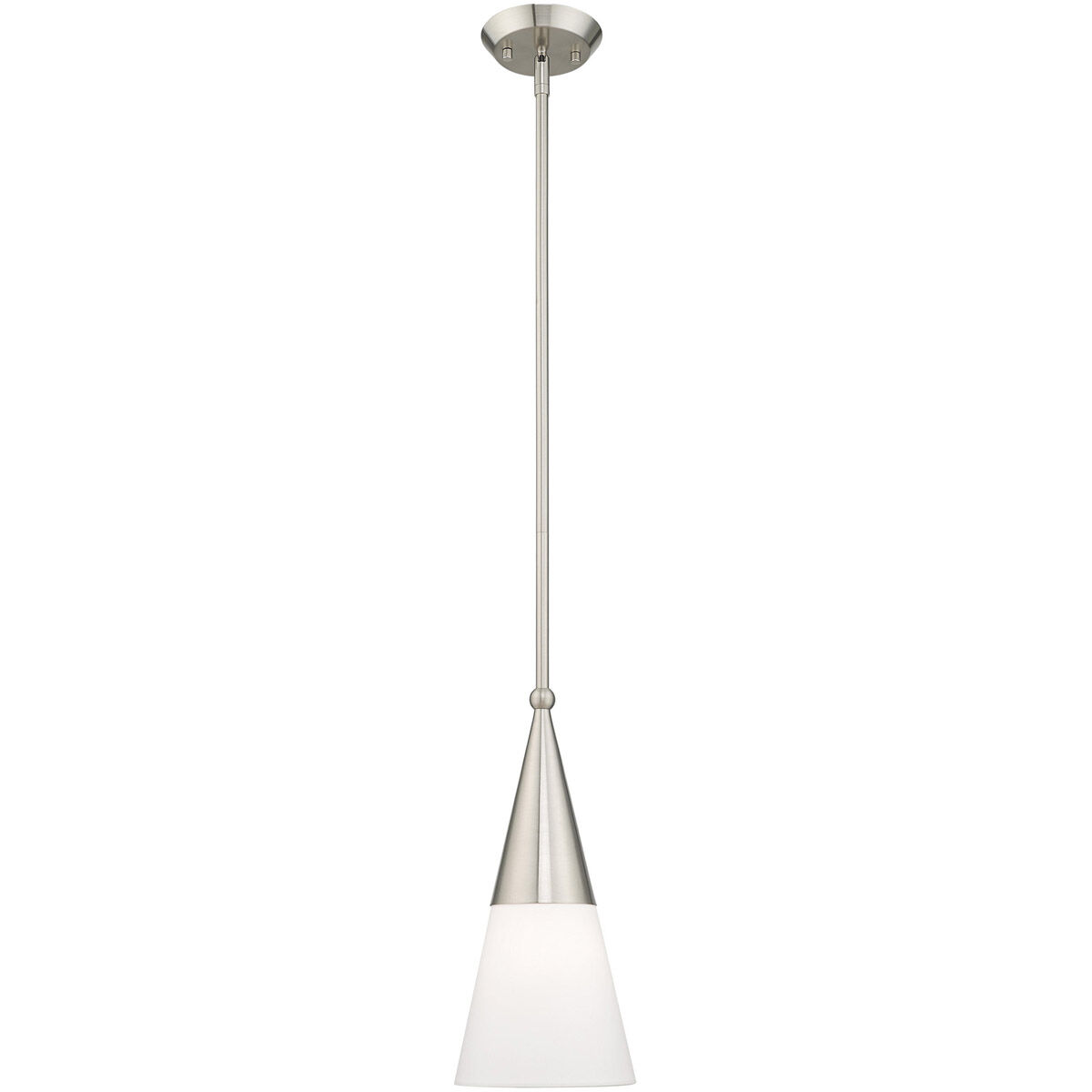 Stockholm 1 Light 7 inch Brushed Nickel Mini Pendant Ceiling Light