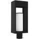 Bleecker 1 Light 20 inch Black Outdoor Post Top Lantern