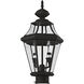 Georgetown 2 Light 21 inch Black Outdoor Post Top Lantern