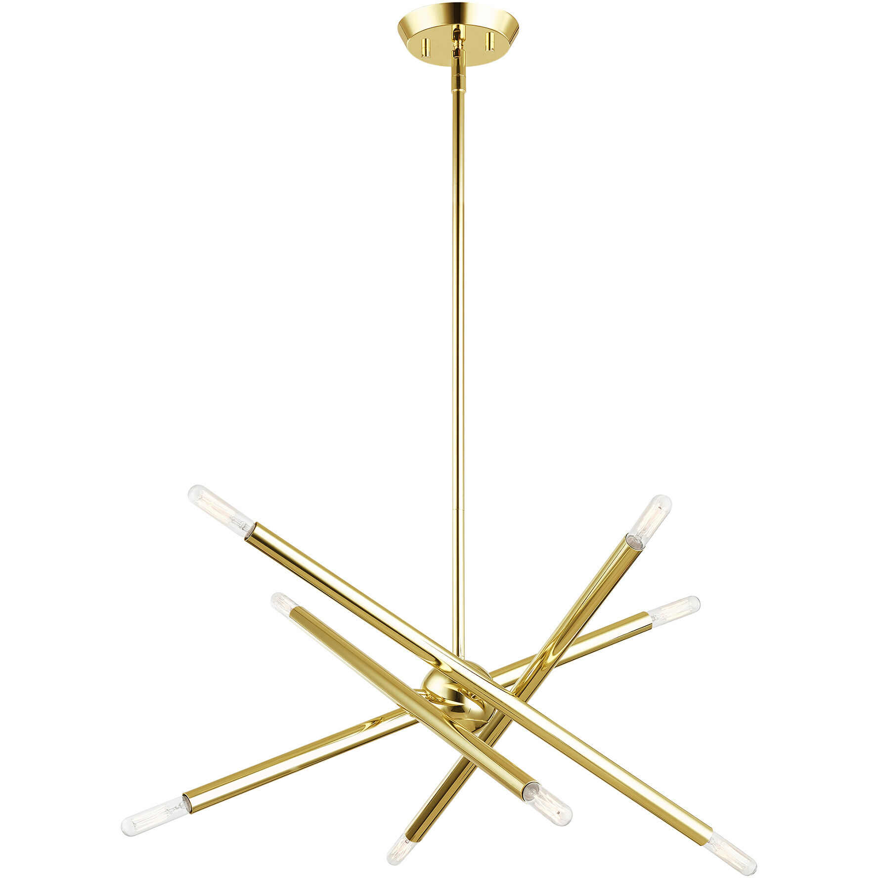 Soho 8 Light 20 inch Polished Brass Chandelier Ceiling Light