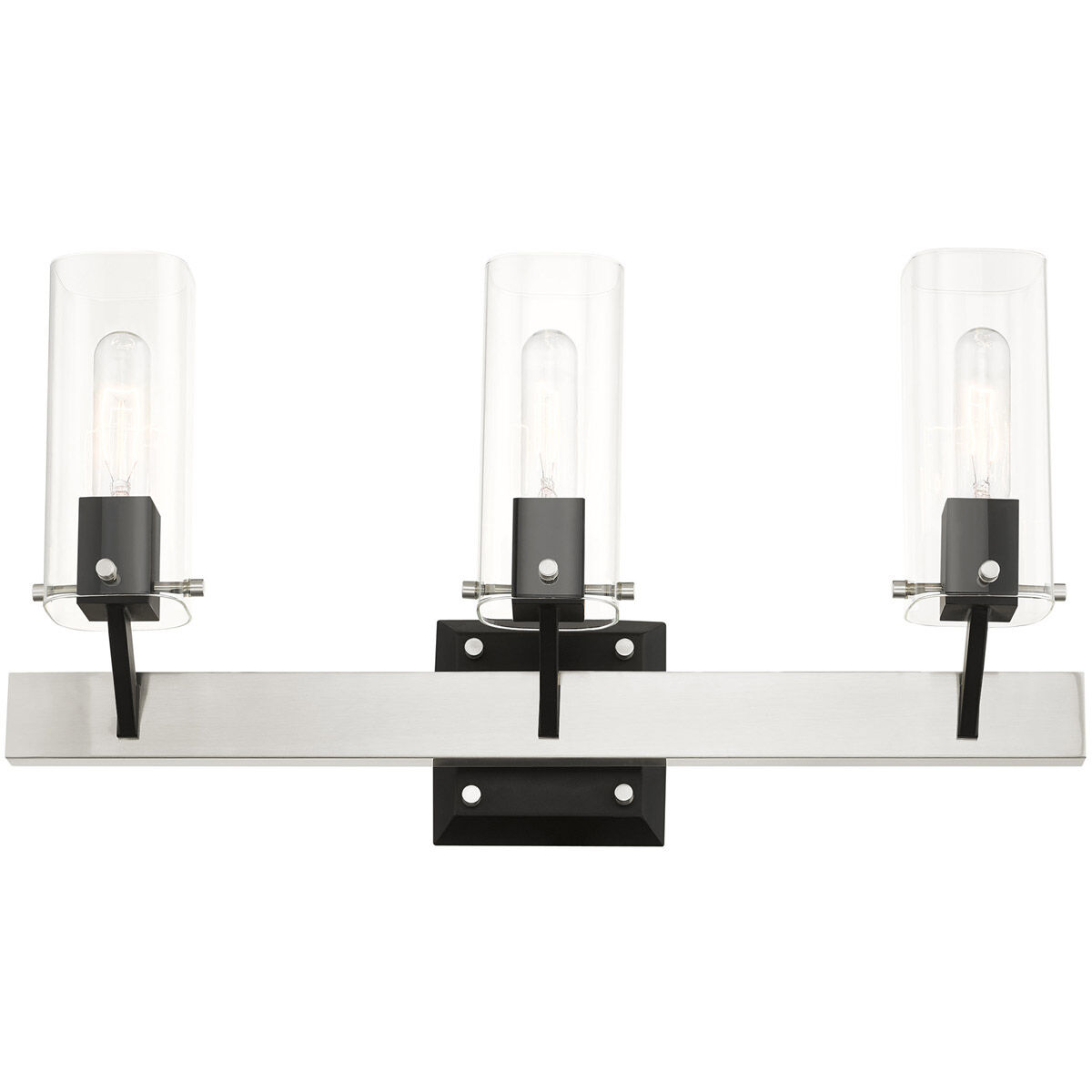 Beckett 3 Light 24 inch Brushed Nickel Vanity Sconce Wall Light