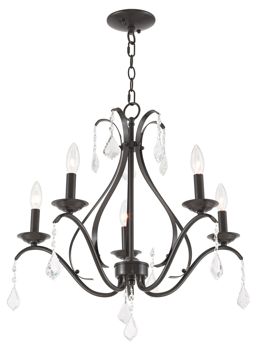 Caterina 5 Light 24 inch English Bronze Chandelier Ceiling Light