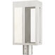 Lafayette 1 Light 17 inch Brushed Nickel Outdoor Post Top Lantern
