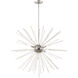 Utopia 8 Light 34 inch Polished Chrome Pendant Chandelier Ceiling Light
