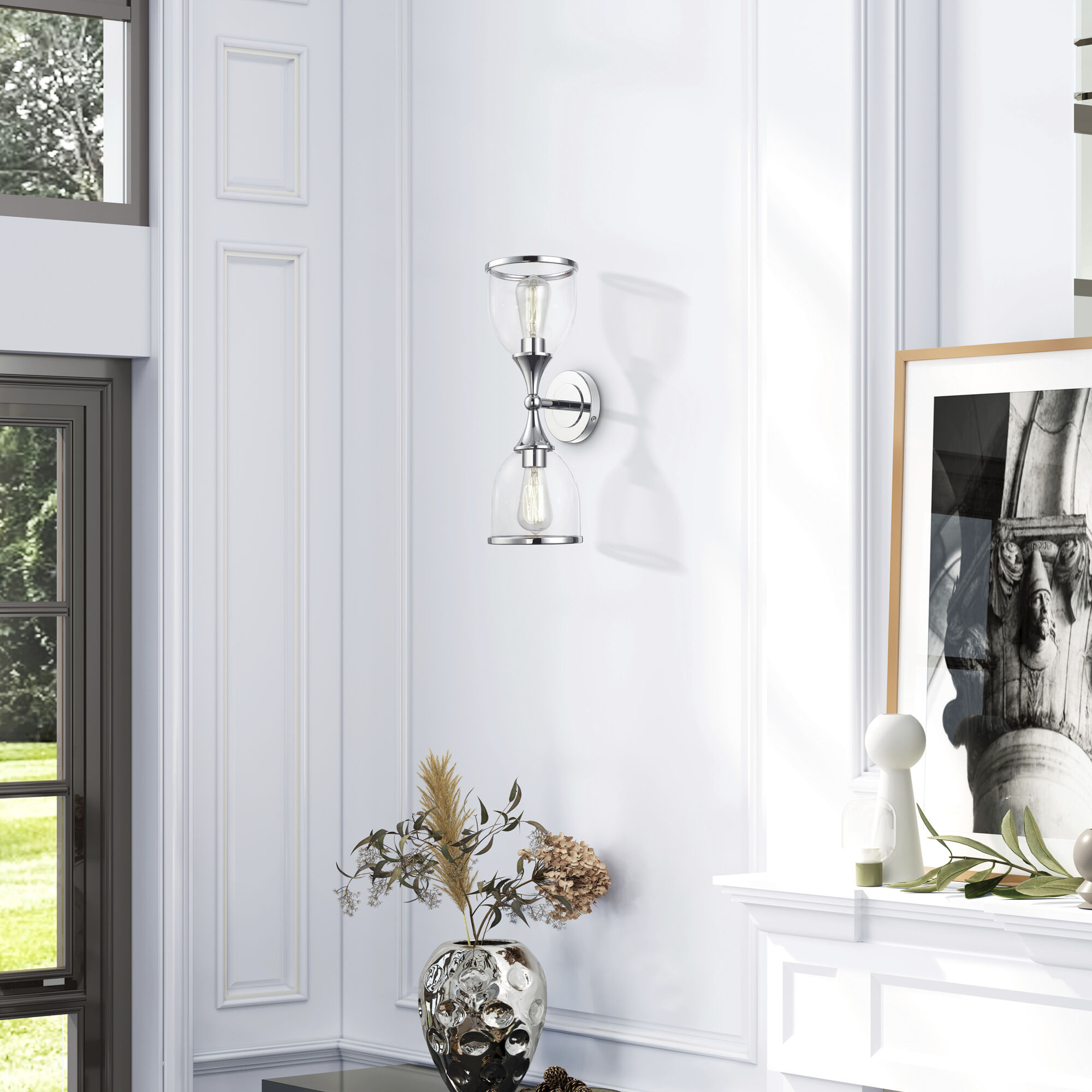 Ashridge 2 Light 6.5 inch Polished Chrome Vanity Wall Sconce Wall Light