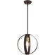 Modesto 1 Light 12 inch Bronze Pendant Ceiling Light