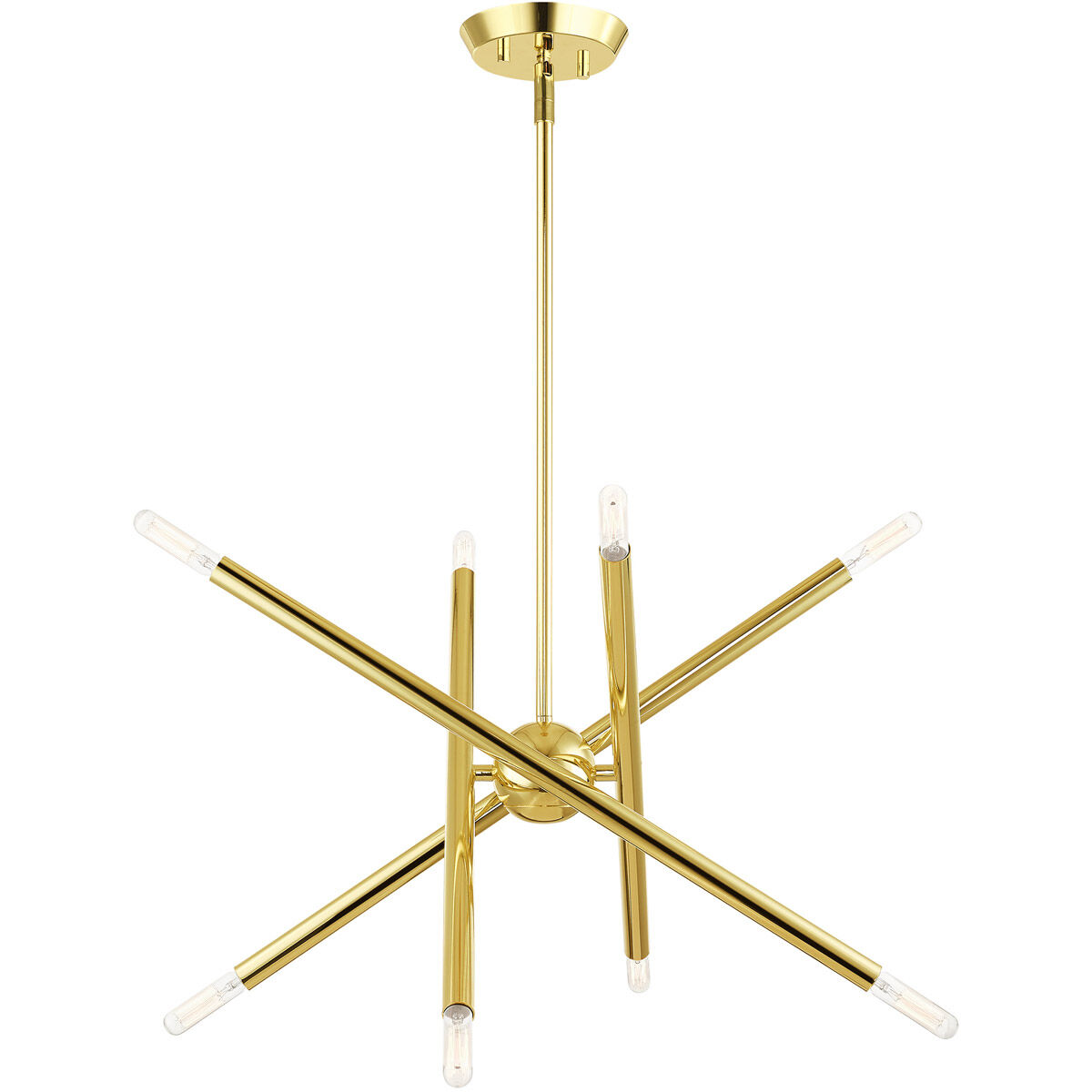 Soho 8 Light 20 inch Polished Brass Chandelier Ceiling Light