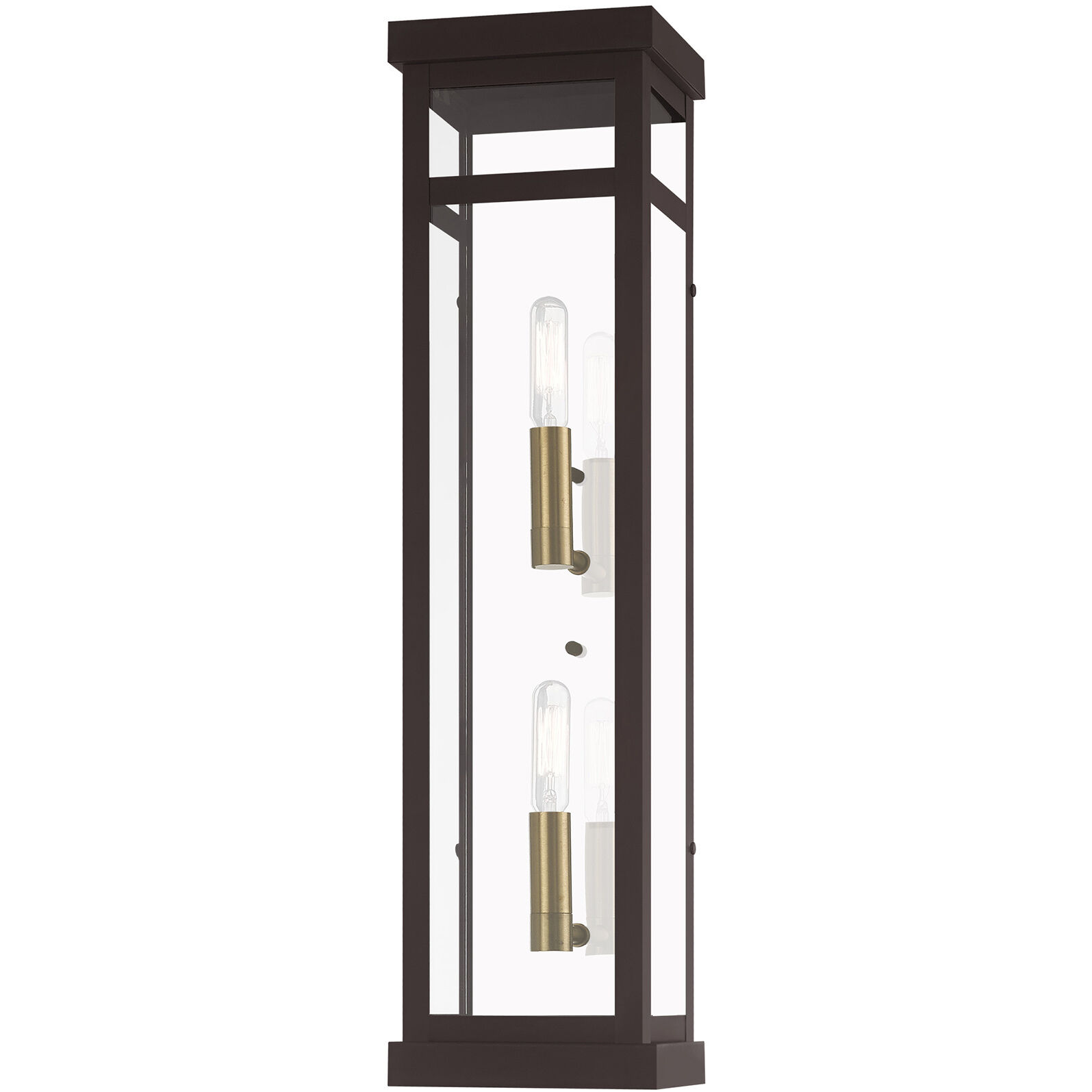 Hopewell 2 Light 22 inch Bronze Outdoor Wall Lantern