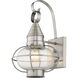 Newburyport 1 Light 14.75 inch Brushed Nickel Outdoor Wall Lantern