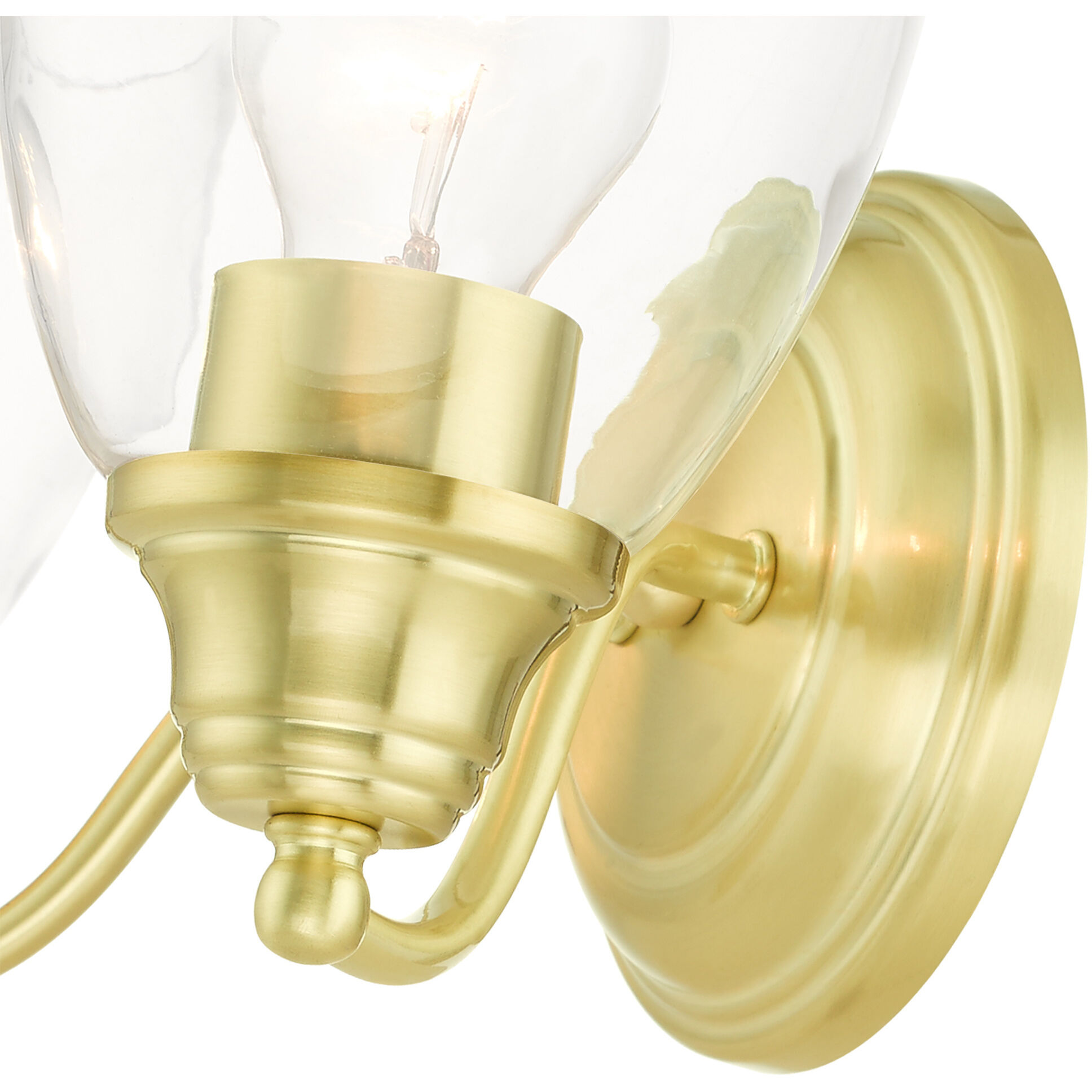 Montgomery 2 Light 14 inch Satin Brass Vanity Sconce Wall Light