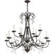 Daphne 15 Light 36 inch English Bronze Foyer Chandelier Ceiling Light