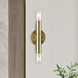 Copenhagen 2 Light 5 inch Antique Brass ADA ADA Wall Sconce Wall Light