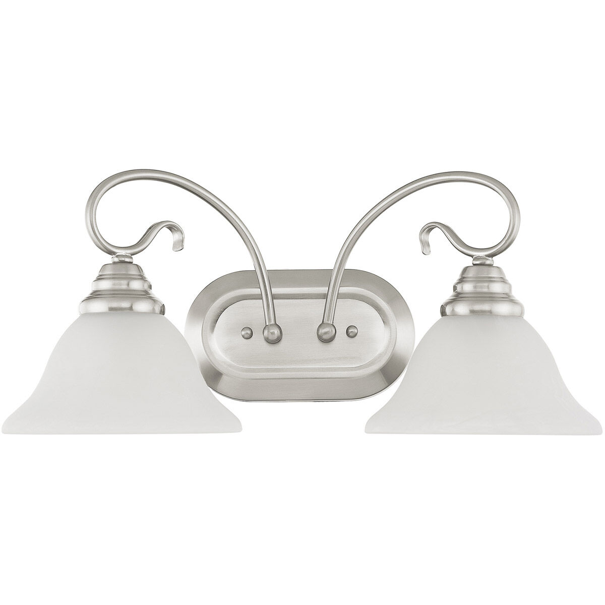 Coronado 2 Light 19 inch Brushed Nickel Bath Vanity Wall Light