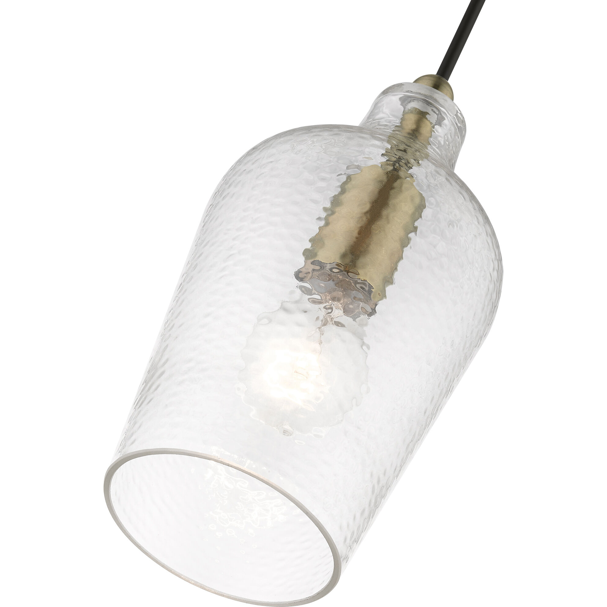 Avery 1 Light 5 inch Antique Brass Mini Pendant Ceiling Light