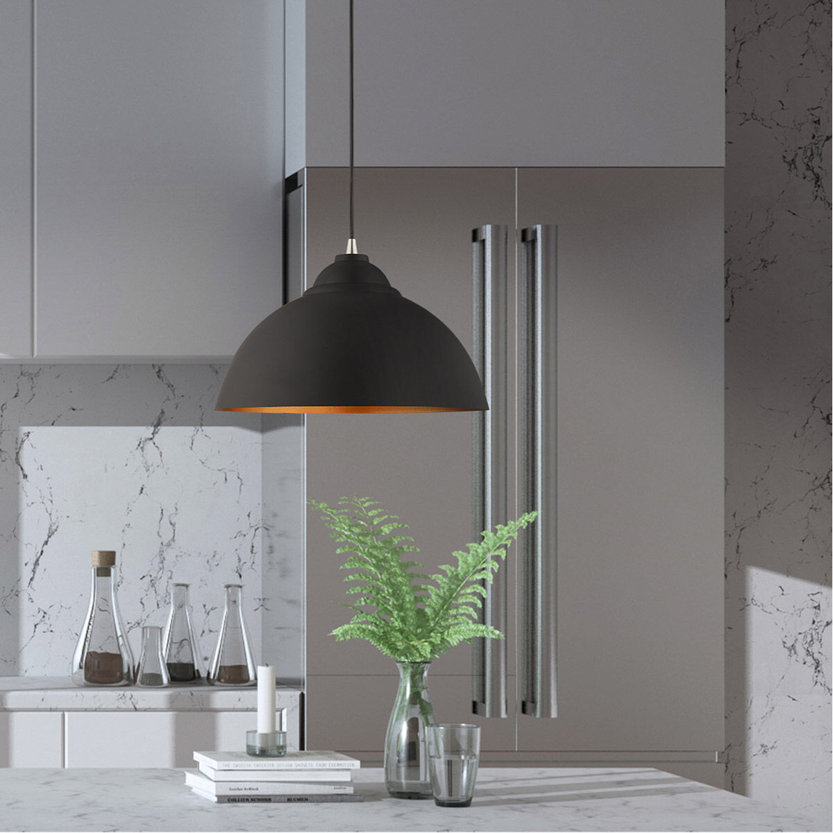 Allison 1 Light 16 inch Black Mini Pendant Ceiling Light