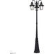 Monterey 3 Light 80.13 inch Black Outdoor 3 Head Post Light