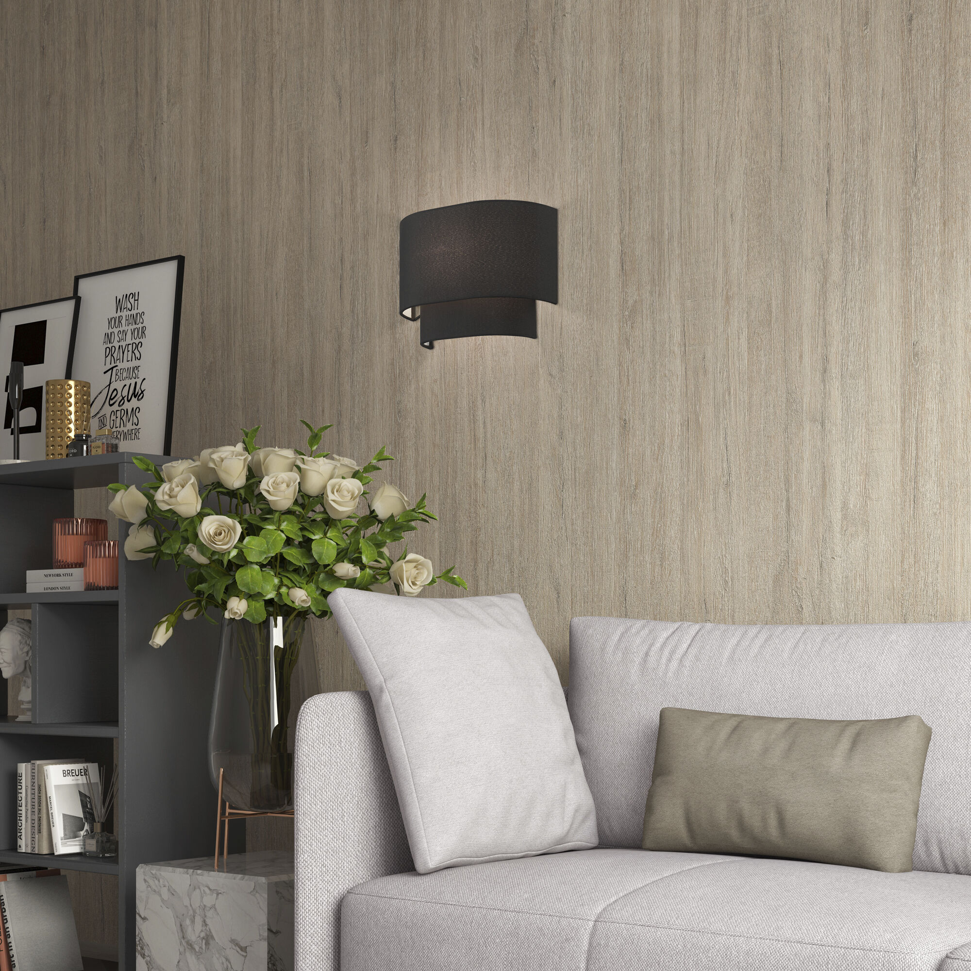 Bainbridge 1 Light 11 inch Black ADA Wall Sconce Wall Light