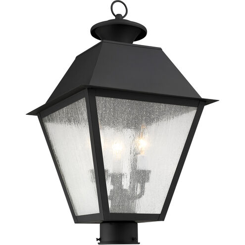 Mansfield 3 Light 20 inch Black Outdoor Post Top Lantern