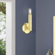 Copenhagen 1 Light 5.13 inch Satin Brass ADA Wall Sconce Wall Light, Single